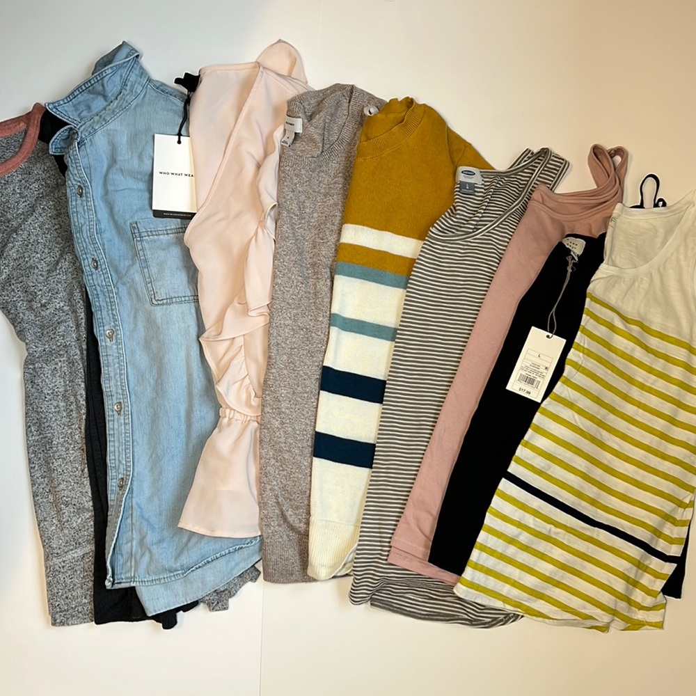 9 piece lot of L and XL clothes